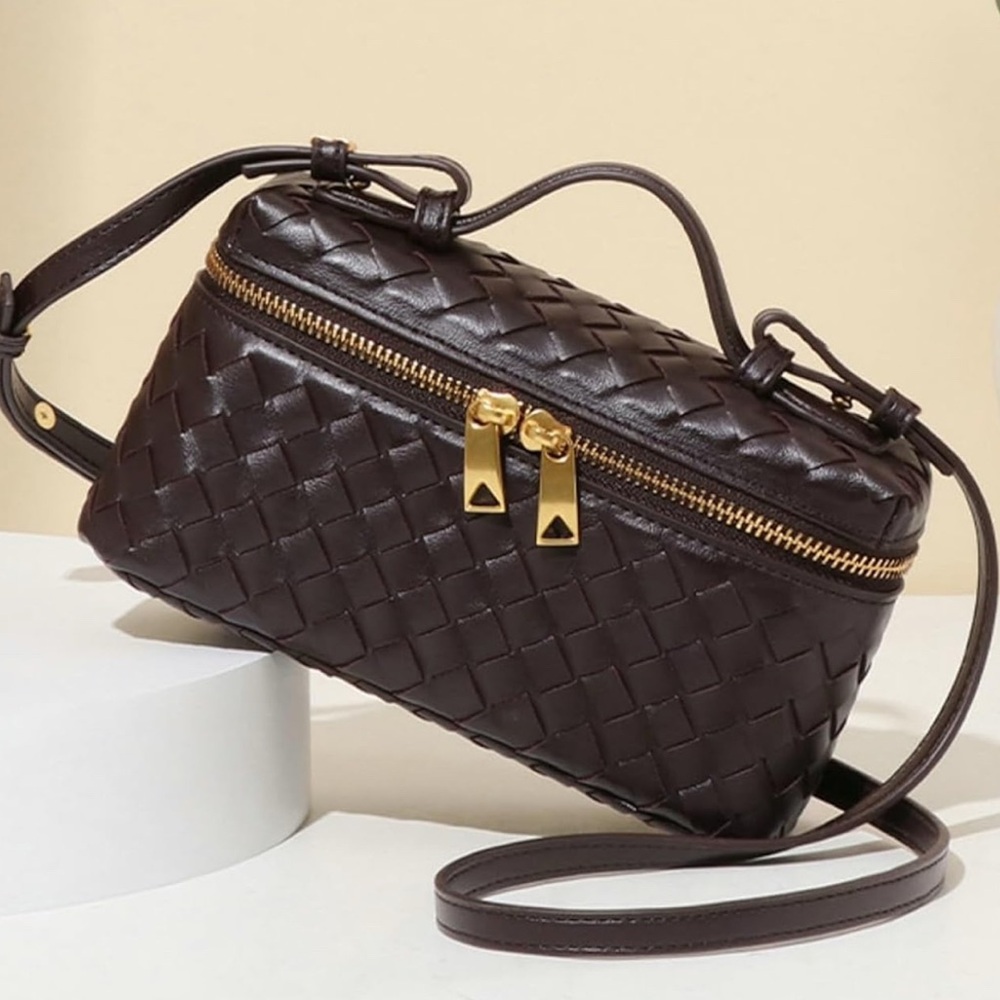 Woven Lettering Crossbody Women Bag - Picture 2 of 5